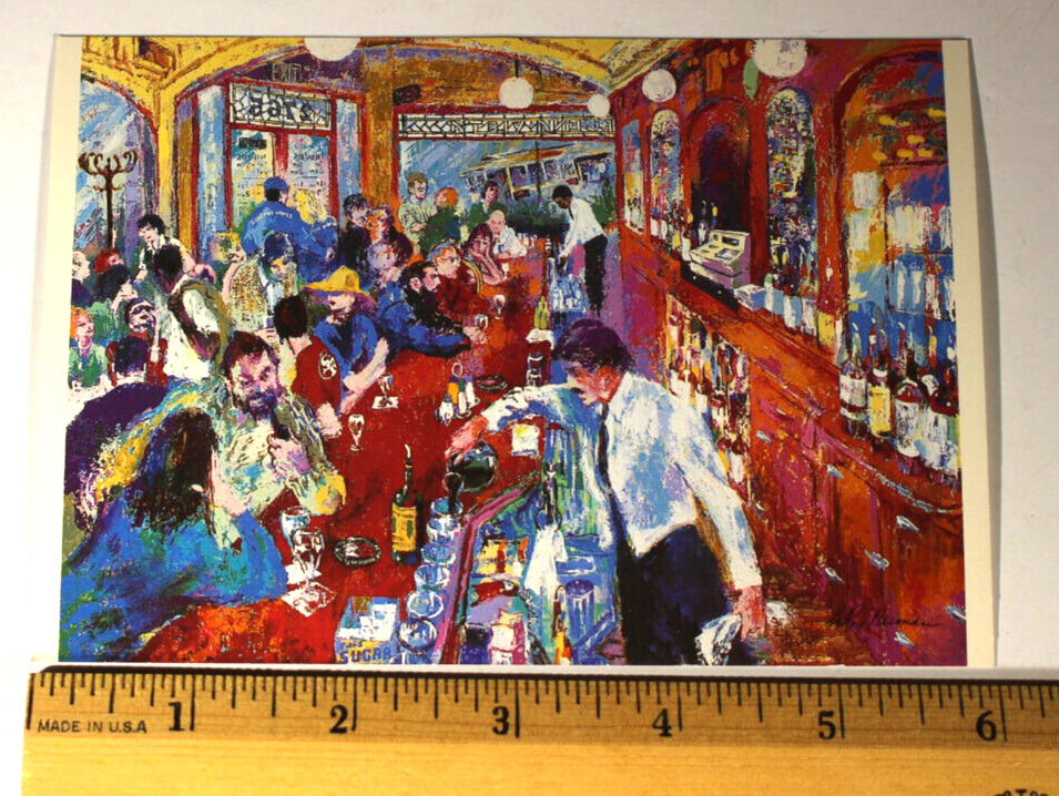 Leroy Neiman, Buena Vista Cafe, San Francisco, Postcard