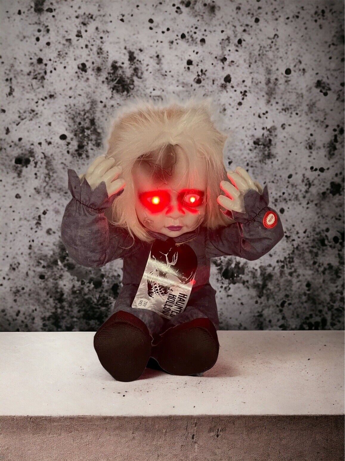 Giggles International￼ Peekaboo, Scary Doll, Animated Speaks Eyes Lights Up
