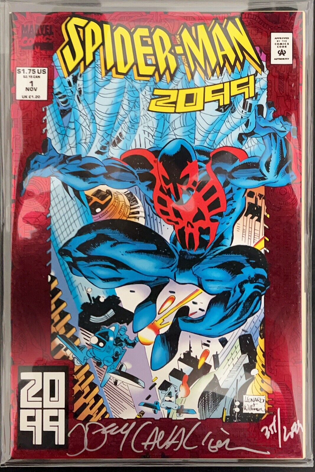 🕷️Spider-Man 2099 #1 Marvel Comic signed by Joey Cavalieri Number 351/2099🕷️