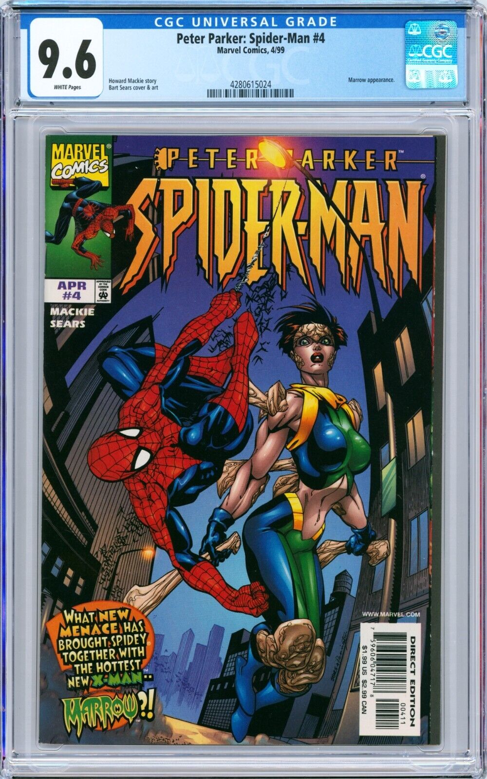 Peter Parker: Spider-Man #4 1999 Marvel CGC 9.6 1st appearance of Hunger (Crown)