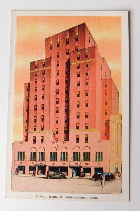 Bridgeport Connecticut  Hotel Barnum VTG Postcard  1920's  Unposted