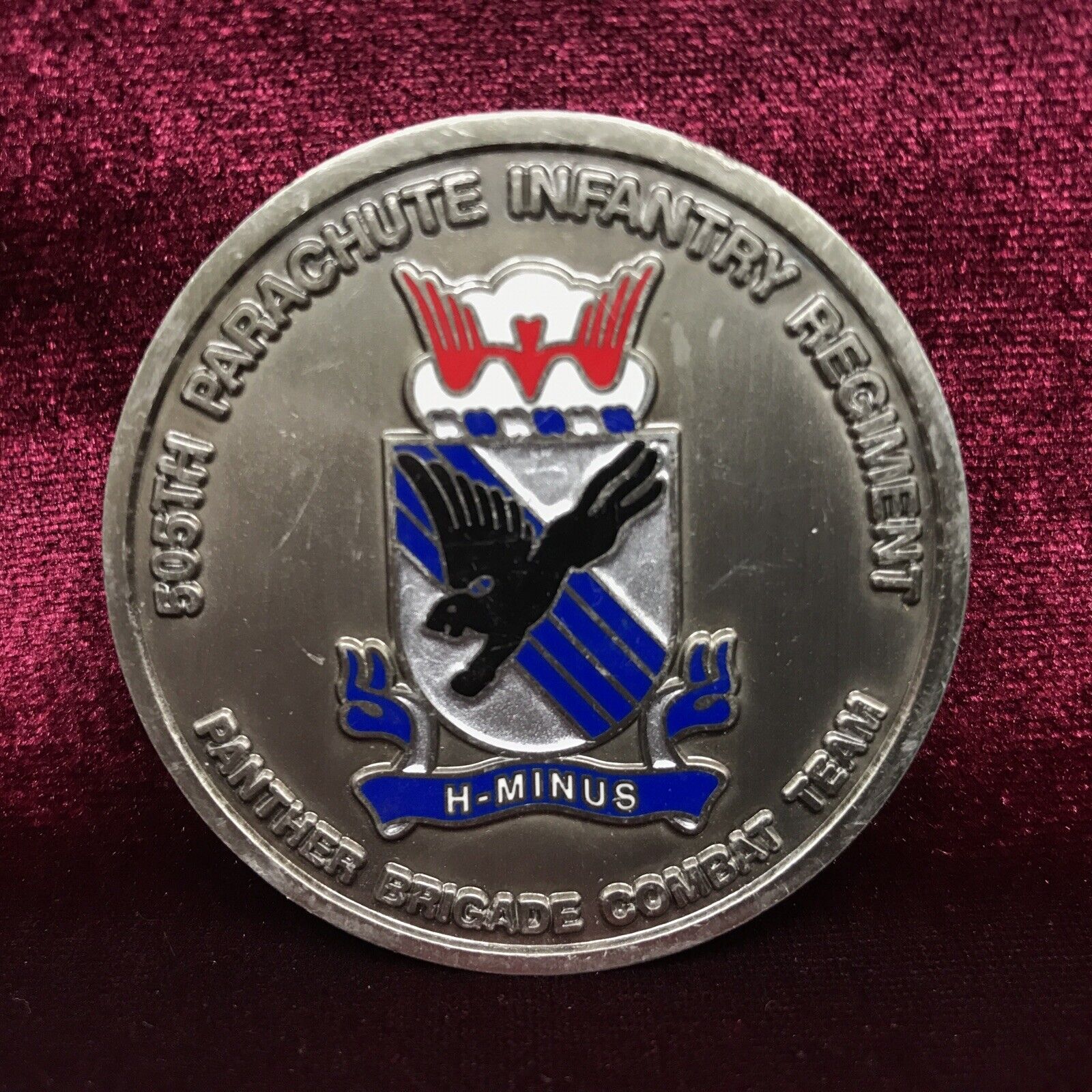 505th Parachute Infantry Panther Brigade CT 82nd Airborne Challenge Coin (B)