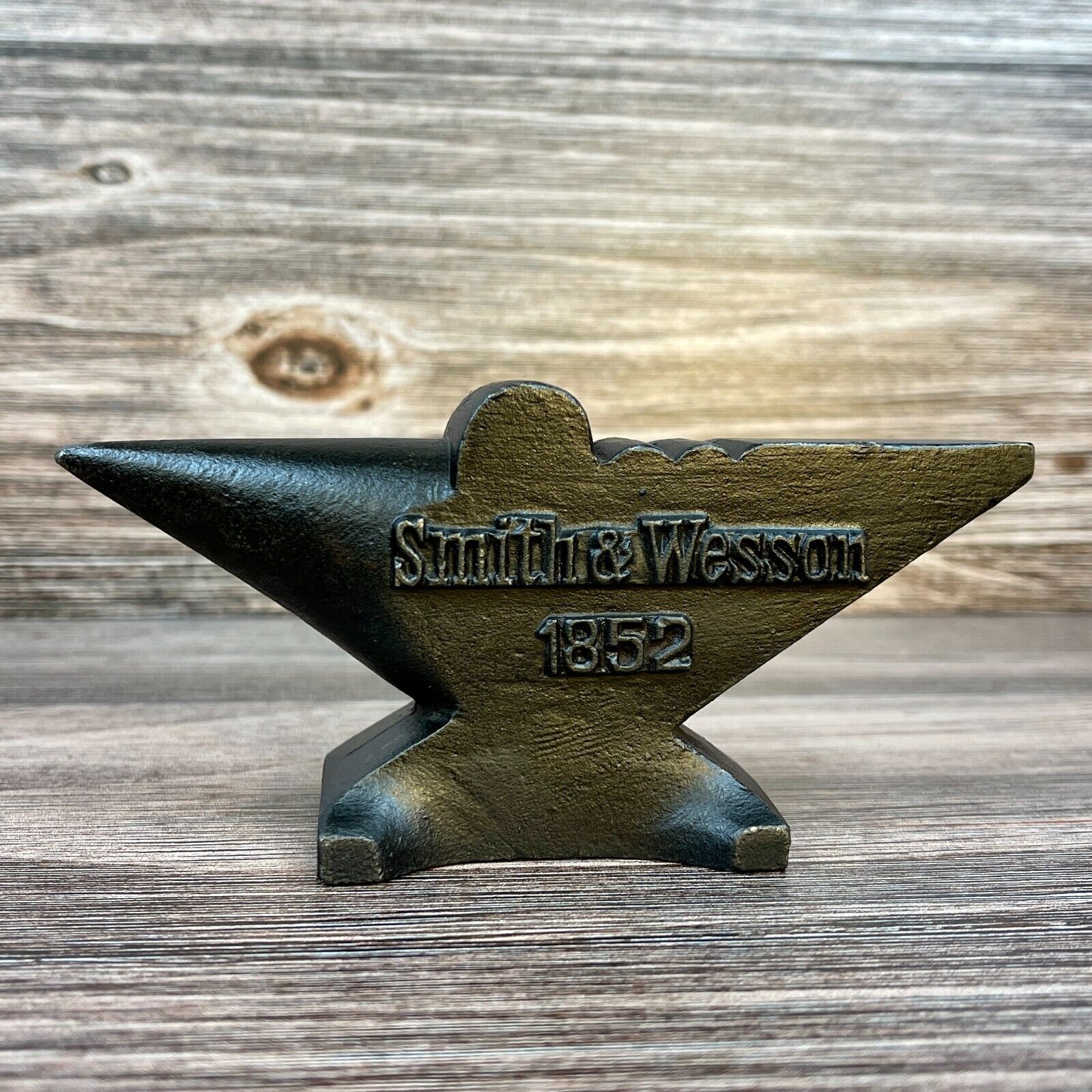 Smith & Wesson 1852 Collectible Anvil Cast Iron W/ Antique Finish 