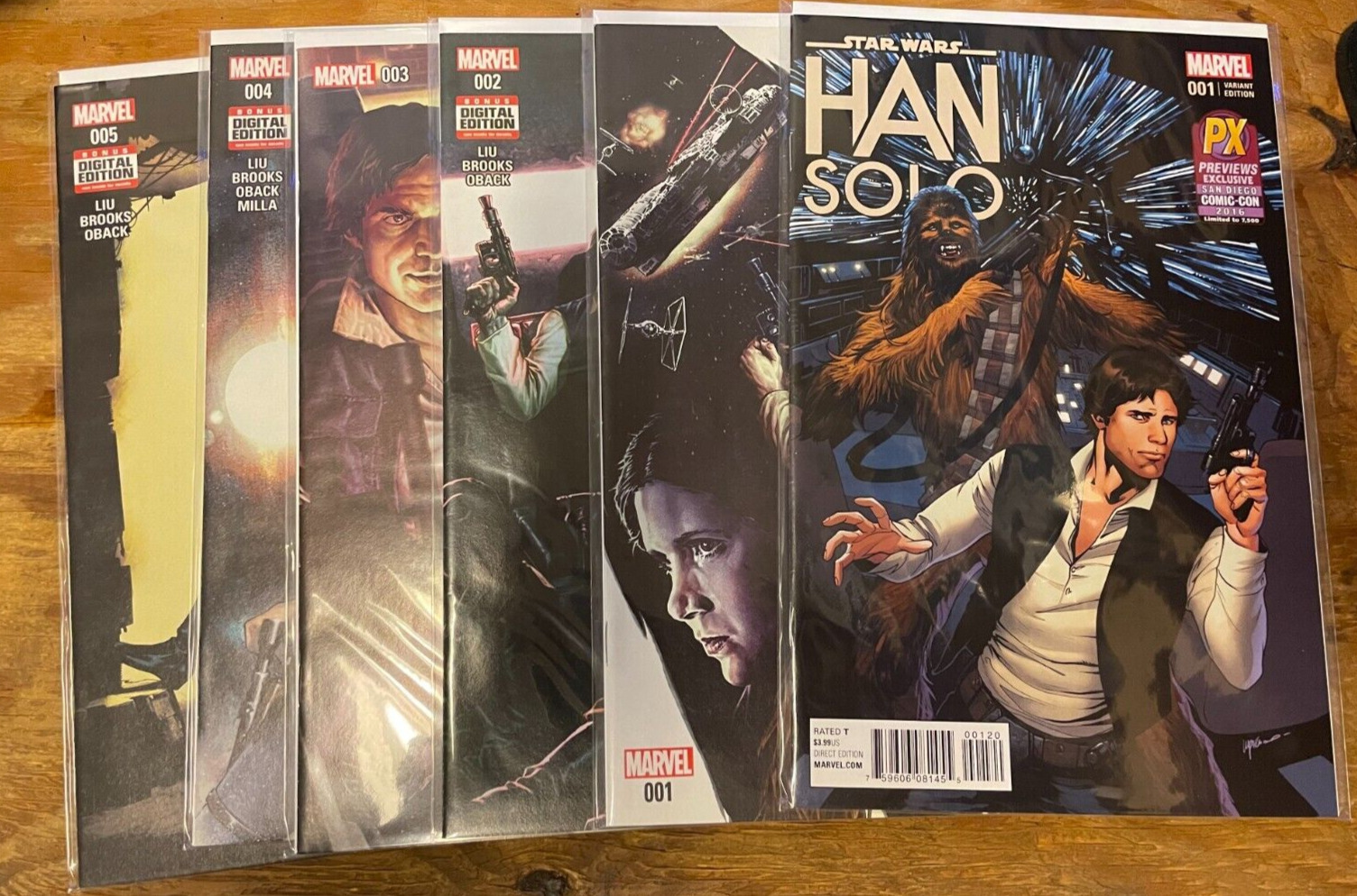 Star Wars : Han Solo #1 x 2 Please look#2 #3 #4 #5 Complete Set (Marvel Comics)