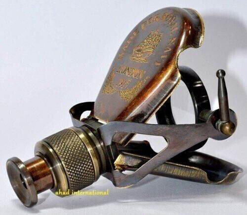 Antique Binoculars White Mother of Pearl & Handle Brass Vintage Opera Glasses