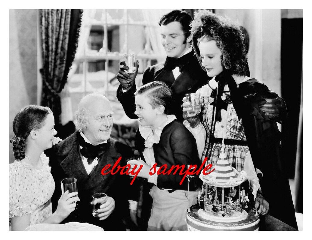 REGINALD OWEN TERRY KILBURN JUNE LOCKHART PHOTO from1938 movie A CHRISTMAS CAROL