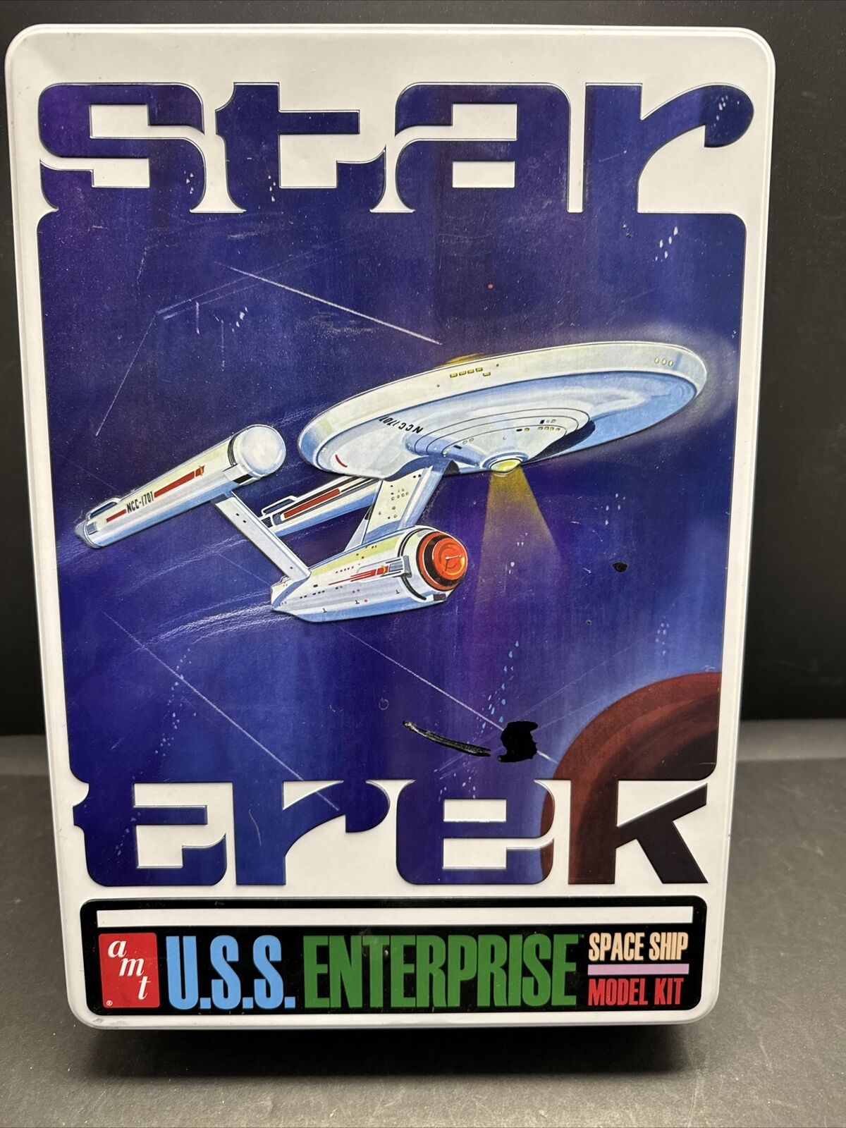 AMT #AMT609 Star Trek U.S.S. Enterprise Space Ship Model Kit New  Tin C06