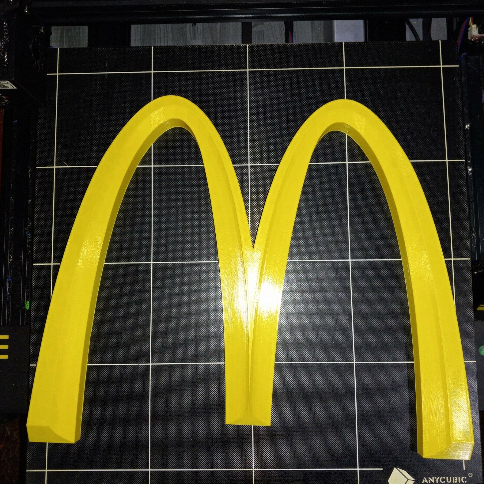 McDonald’s Big “M” 3D Advertising Sign Golden Arches 25 Inch 3D Printed