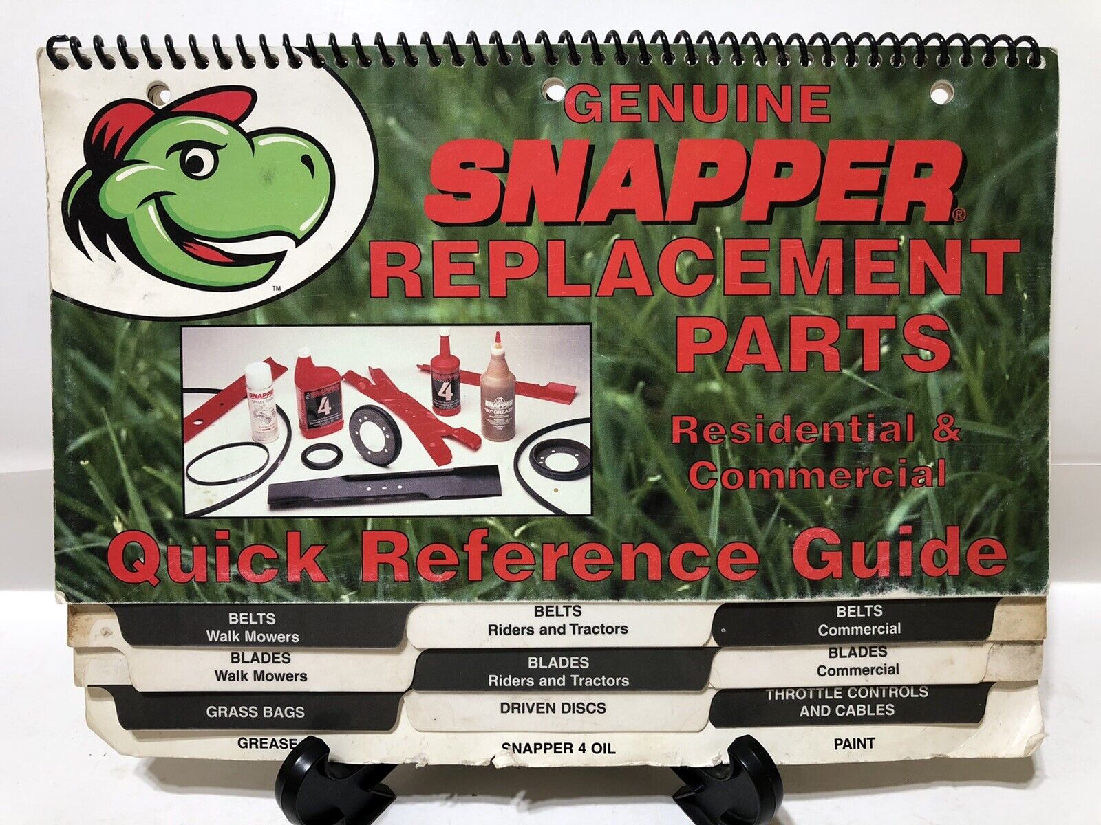Vintage SNAPPER MOWERS Replacement Parts Quick Reference Guide