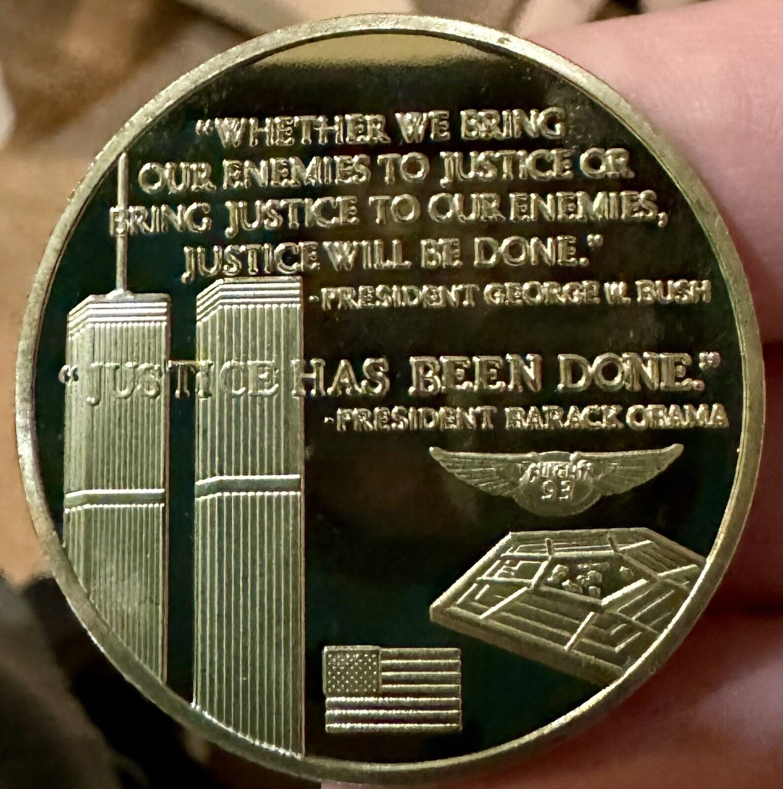 - United States Navy Seals Got That M F 9/11 Challenge Coin Set Pres Bush/Obama
