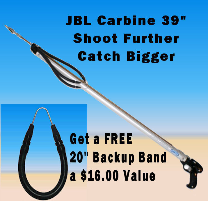 FREE Xtra Band w/ JBL D7 Carbine Speargun Spear gun fish catch shoot spearfish