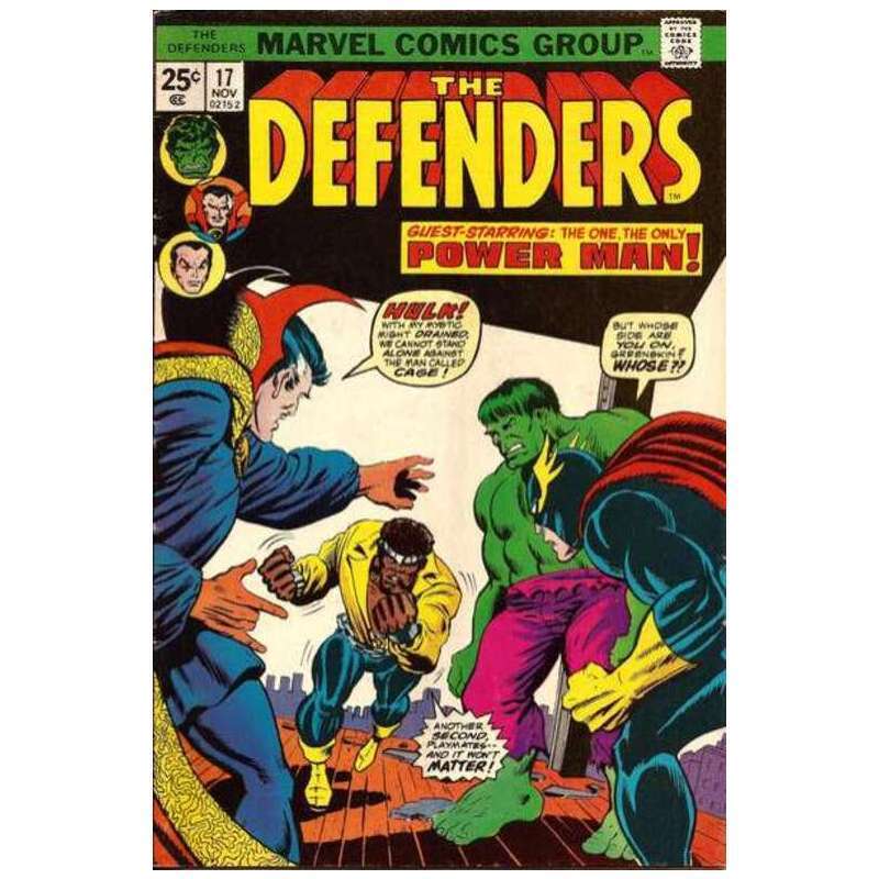 Defenders (1972 series) #17 in Fine condition. Marvel comics [l}