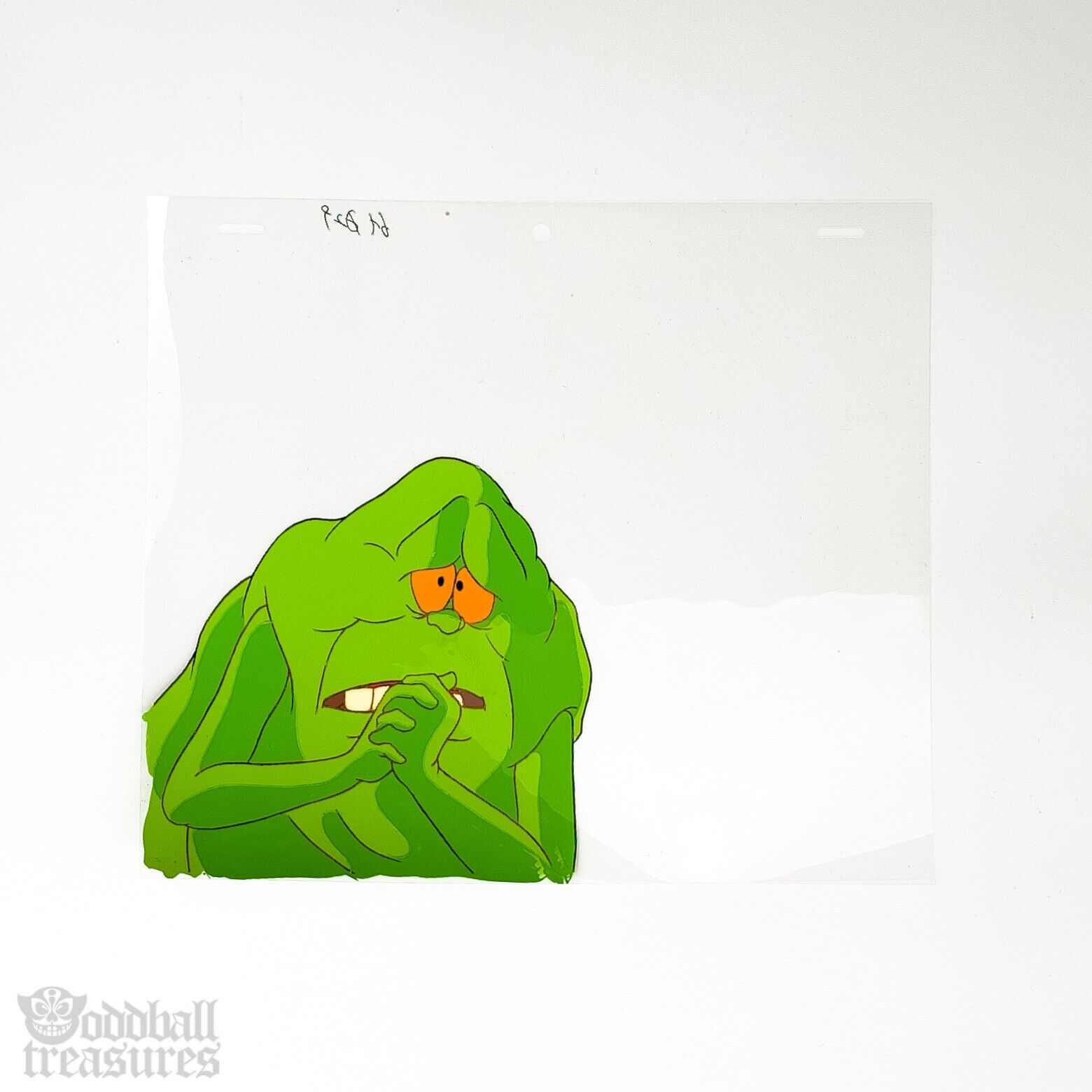 Real Ghostbusters Authentic Animation Production Cel - Slimer