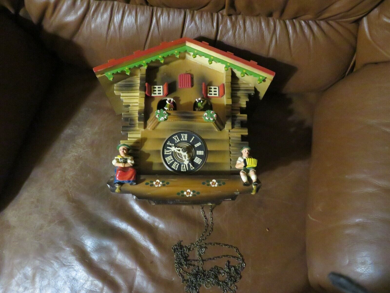 Schmeckenbecher Cuckoo Clock 1970 West Germany Vintage for parts or repair music