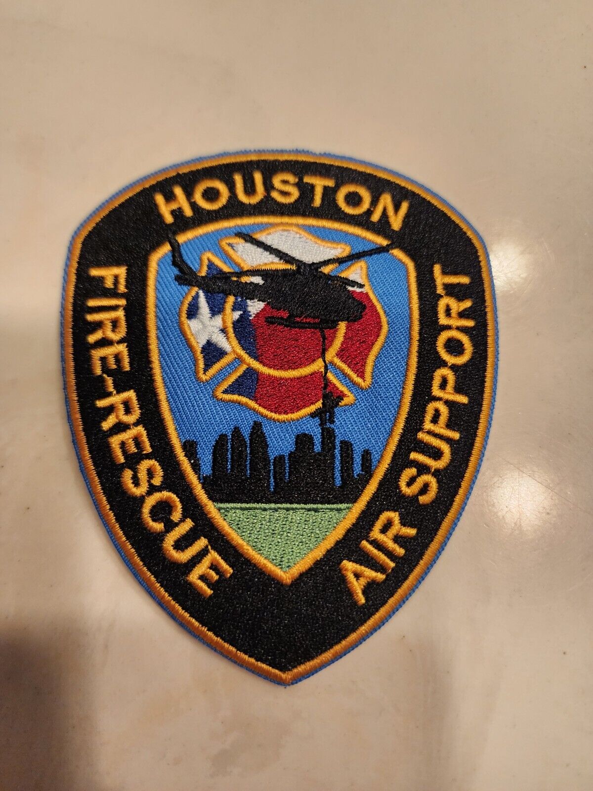 Houston Fire Air Support Fire Department patches - new 