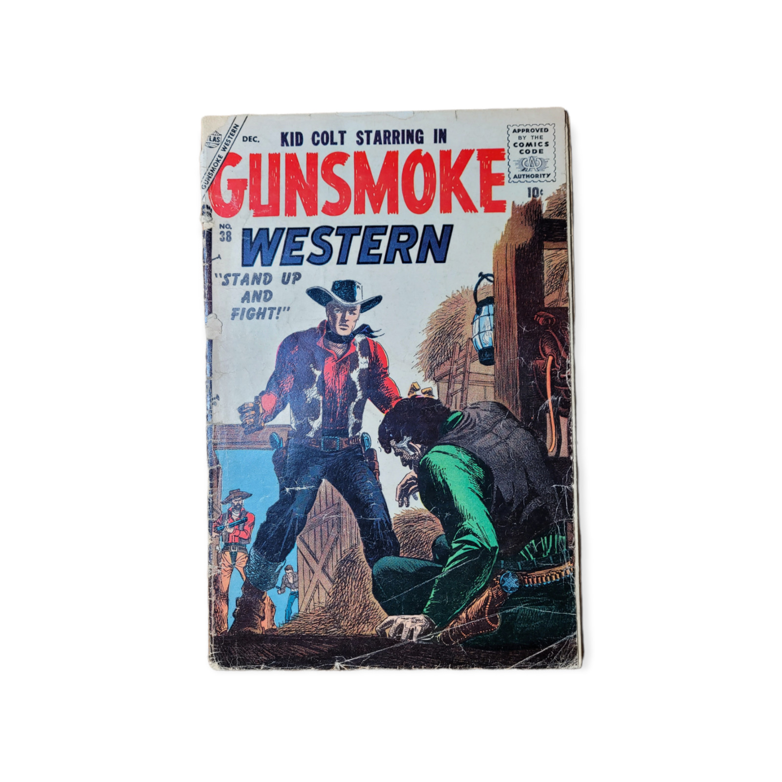Kid Colt Starring In Gunsmoke Western #38 (1956) Vintage Western FR/GD RAW BOOK