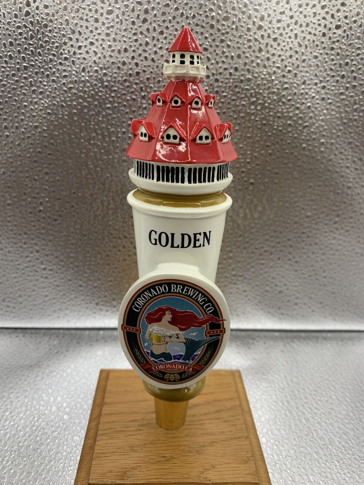 NEW Coronado Brewing CO. Small beer handle Golden 
