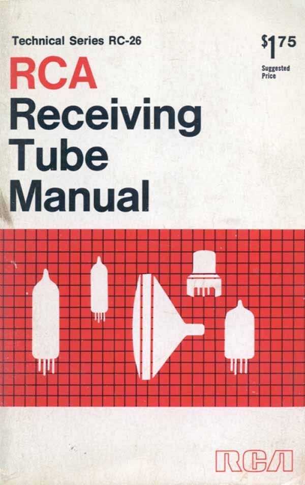 RCA RECEIVING TUBE MANUAL RC-26 1968 PDF