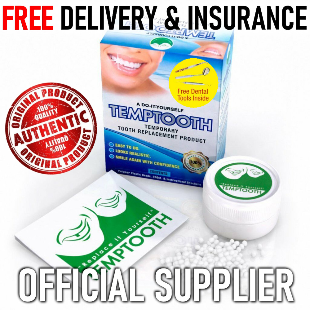 MISSING TEETH? TRY TEMPTOOTH - TEMPORARY TOOTH  REPLACEMENT - DO IT YOURSELF