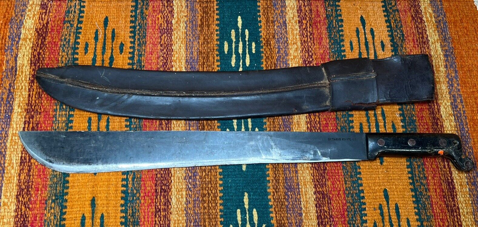 Vintage Machete 18” Blade Marked Ontario Knife CO.