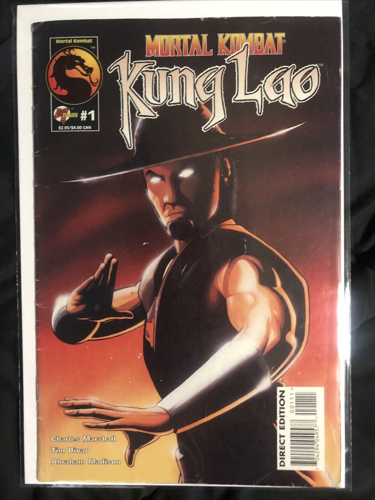 Mortal Kombat Kung Lao #1 Malibu Comics 1995
