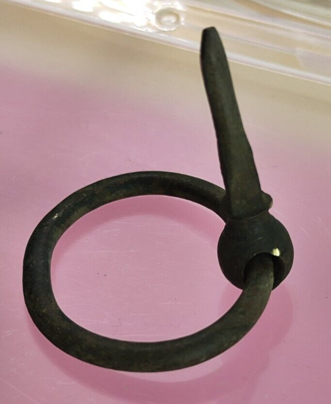Ancient Roman Bronze Large Ring Buckle..Diameter 55mm.