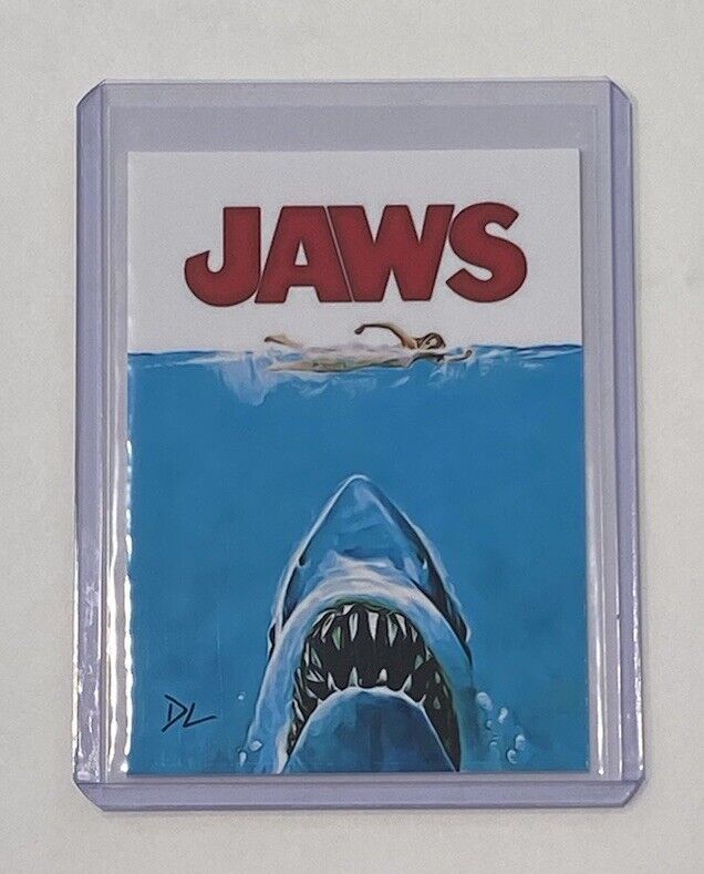 Jaws The Movie Limited Edition Artist Signed Movie Poster Trading Card 6/10