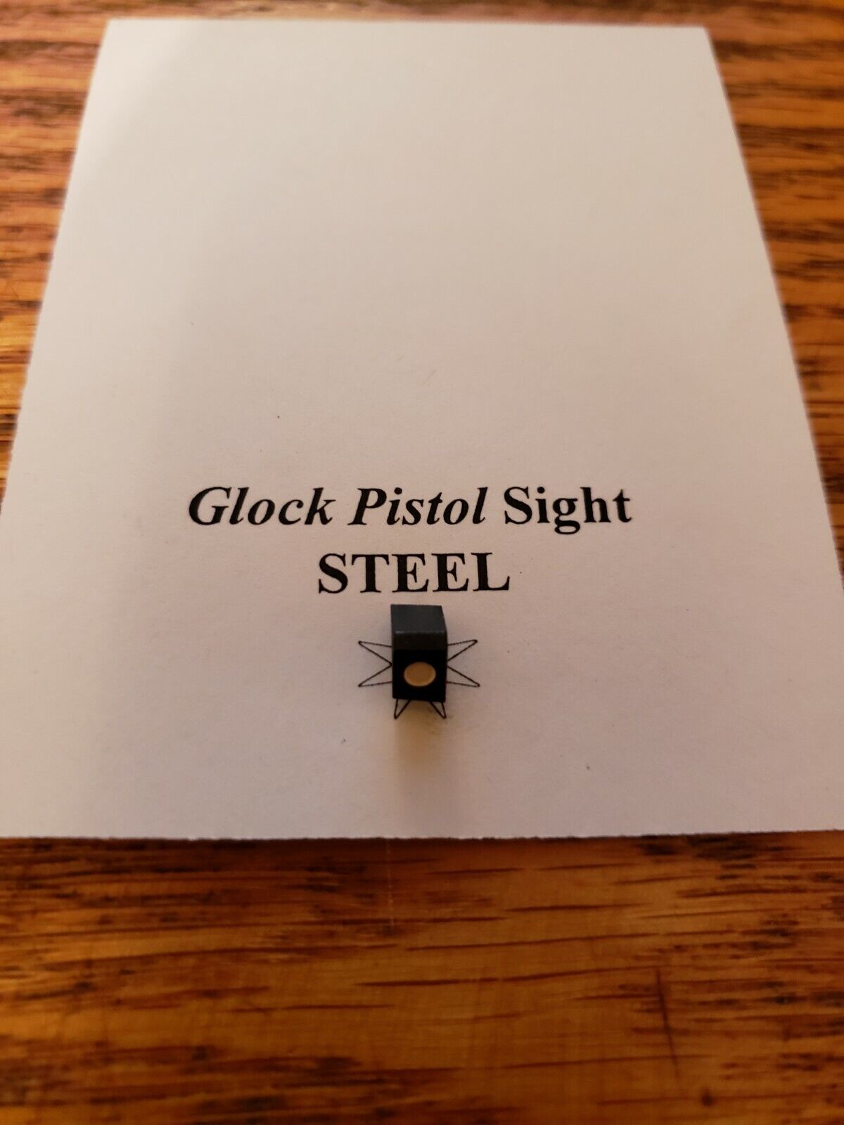Vintage Glock Front Sight Steel, White Dot, With Hexagonal Head, OLD-BUT-NEW 