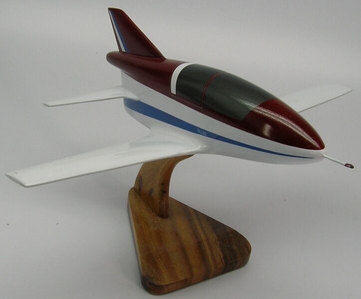 Bede BD-5 Micro Private Homebuilt Airplane Desktop Kiln Dried Wood Model Regular