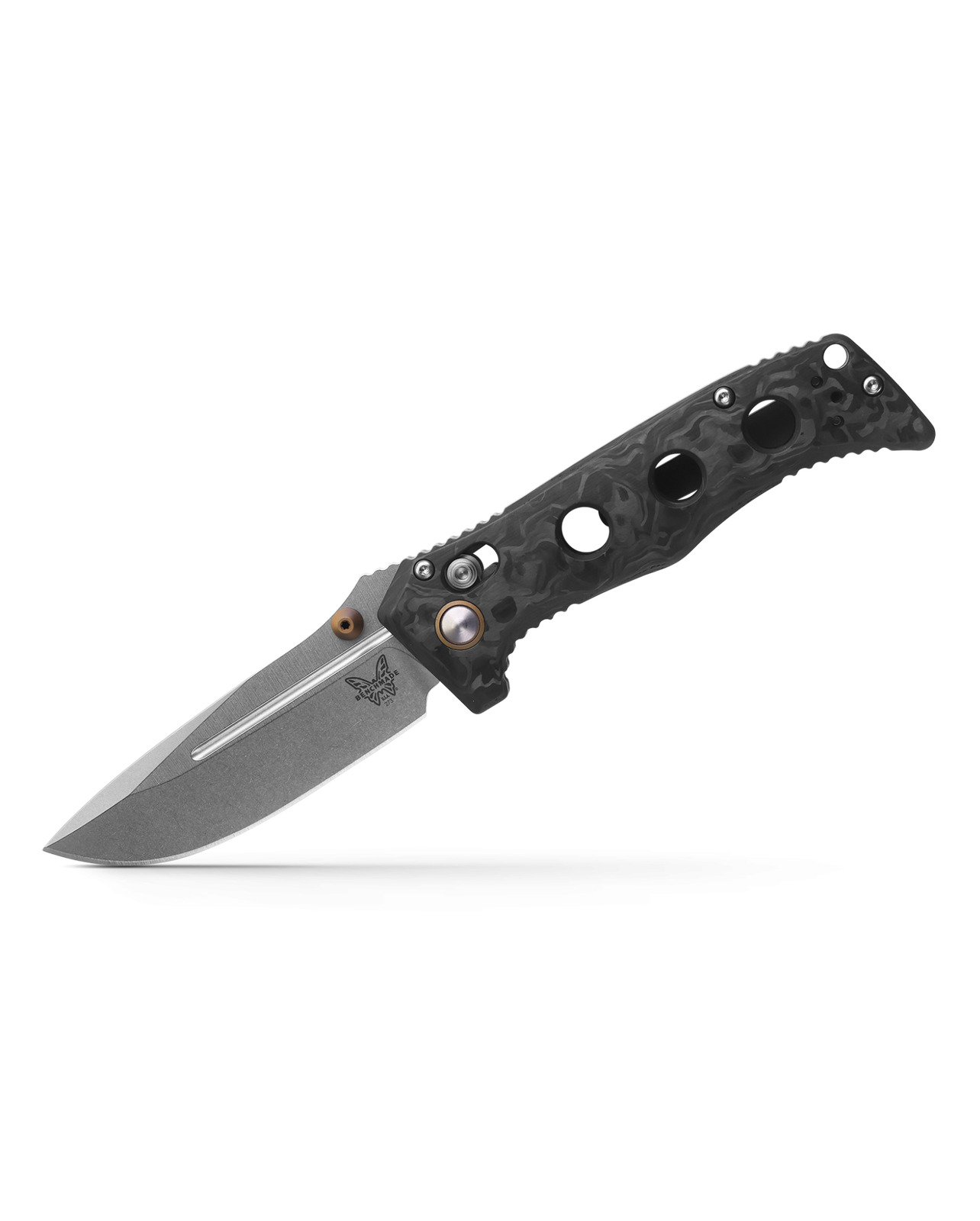 Benchmade Knives Mini Adamas 273-03 Marbled Carbon Fiber Magnacut Pocket Knife