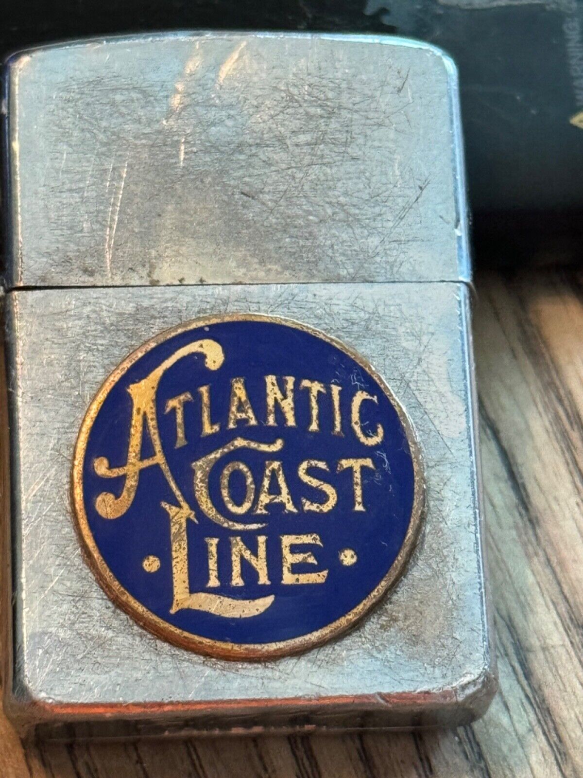Vintage Zippo Lighter Atlantic Coast Line Railroad