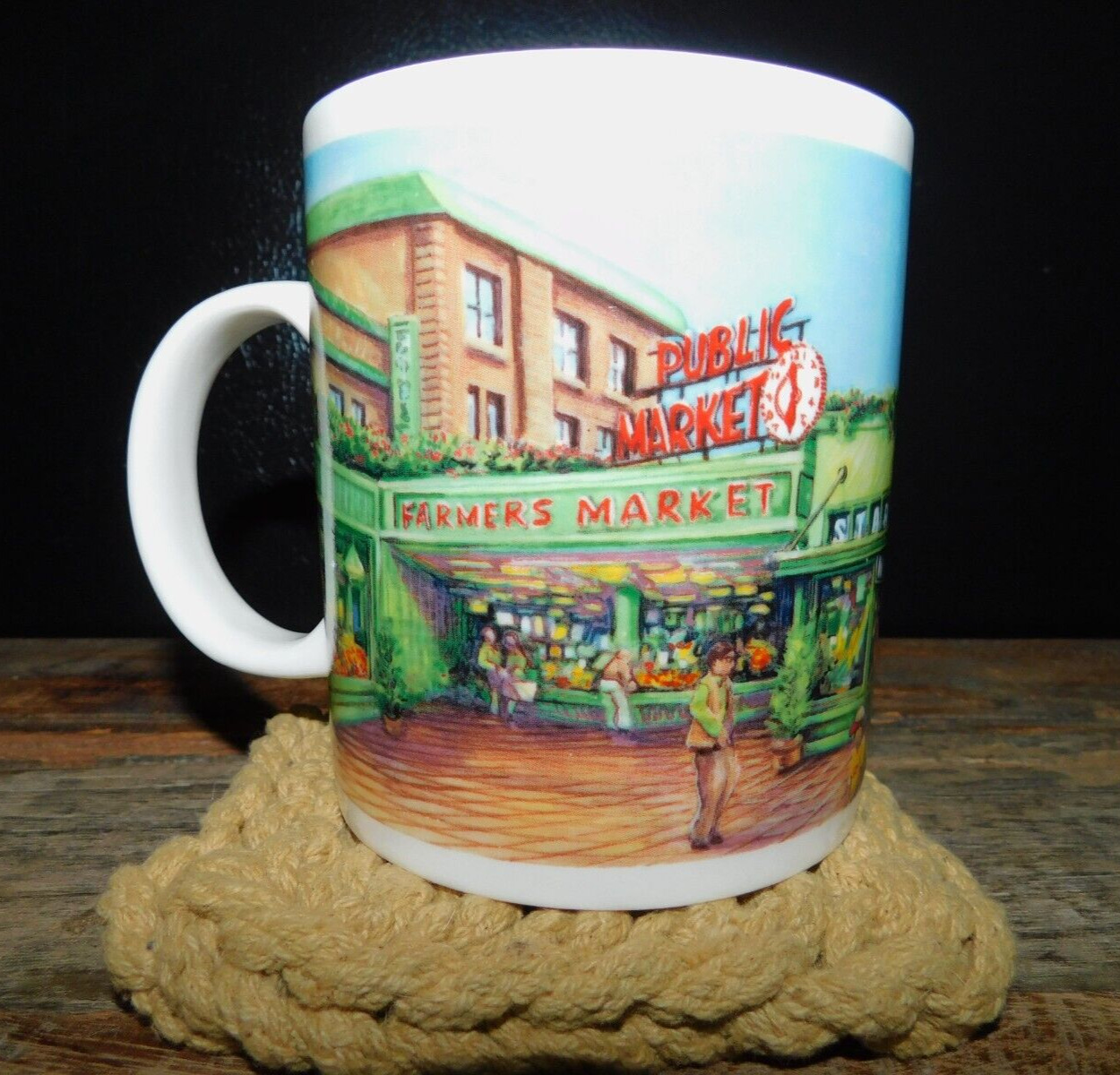 Starbucks Pike Place Market Farmers Market Coffee Mug 1999