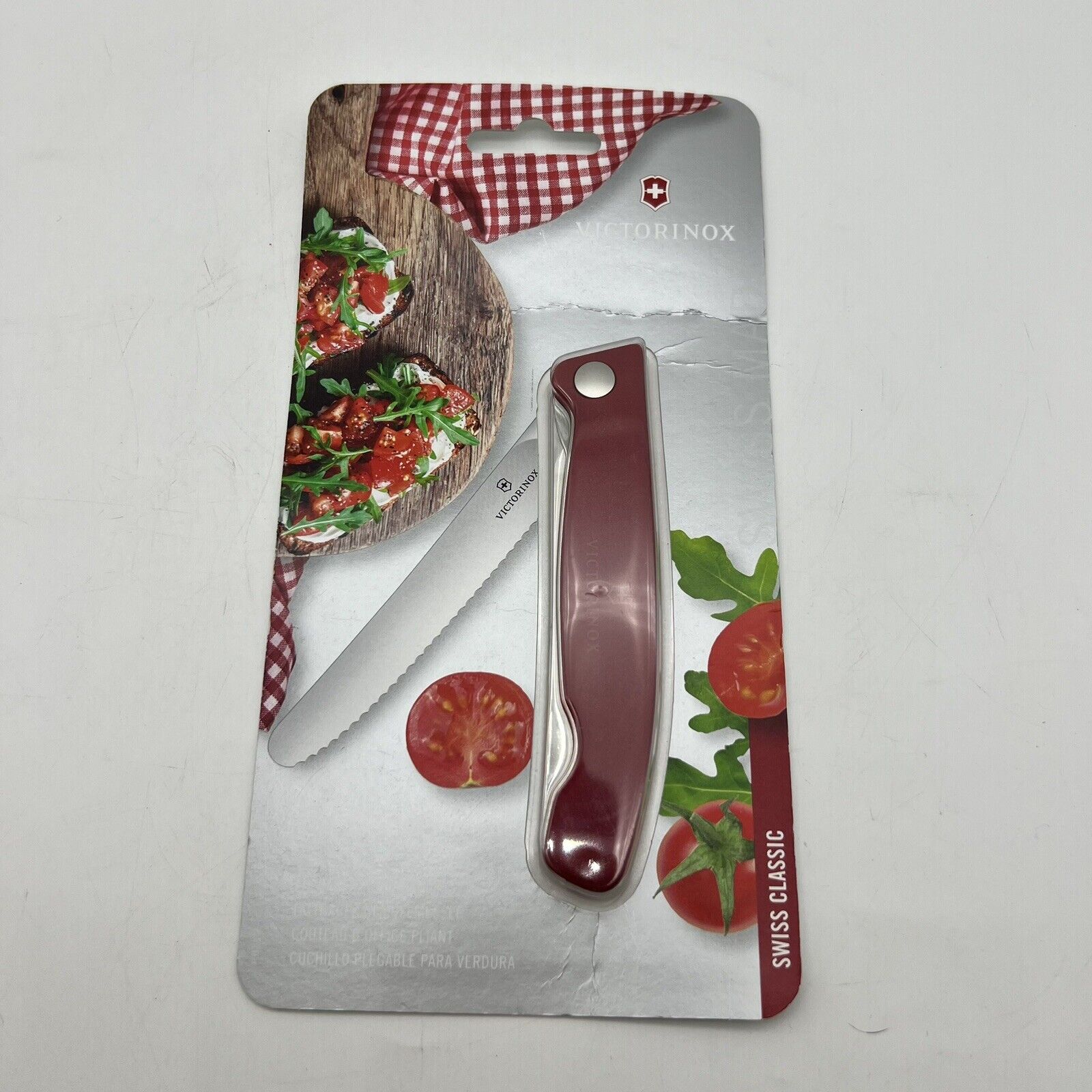 Victorinox Swiss Classic Foldable Paring Knife Red 11cm Swiss Compact Portable