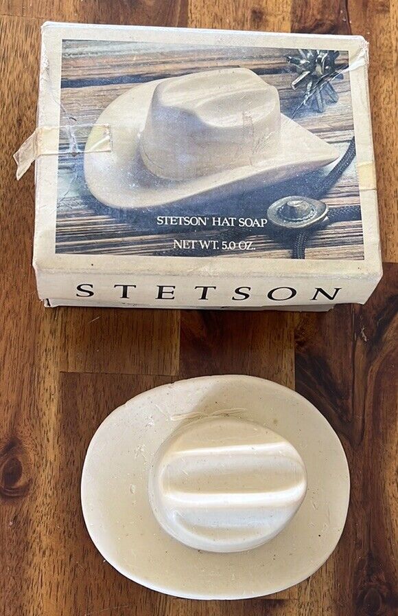 Vintage STETSON Hat Shaped Soap In Original Box~COTY~5oz~Western Style