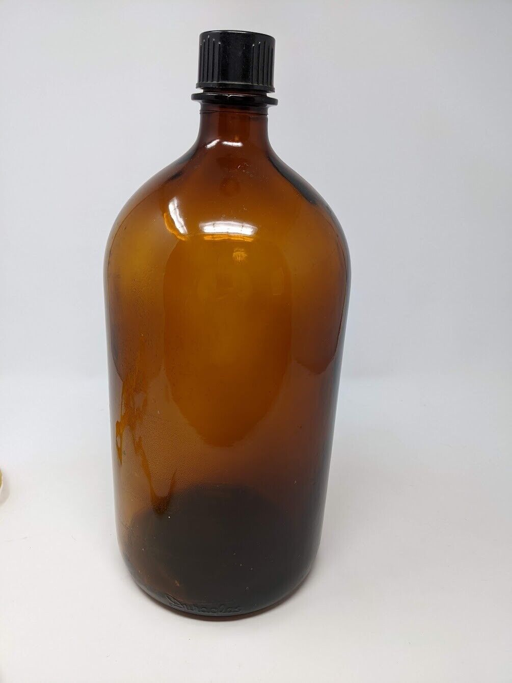 Vtg DURAGLAS Jug Apothecary Bottle Red Brown Amber Glass Large Gallon 13\
