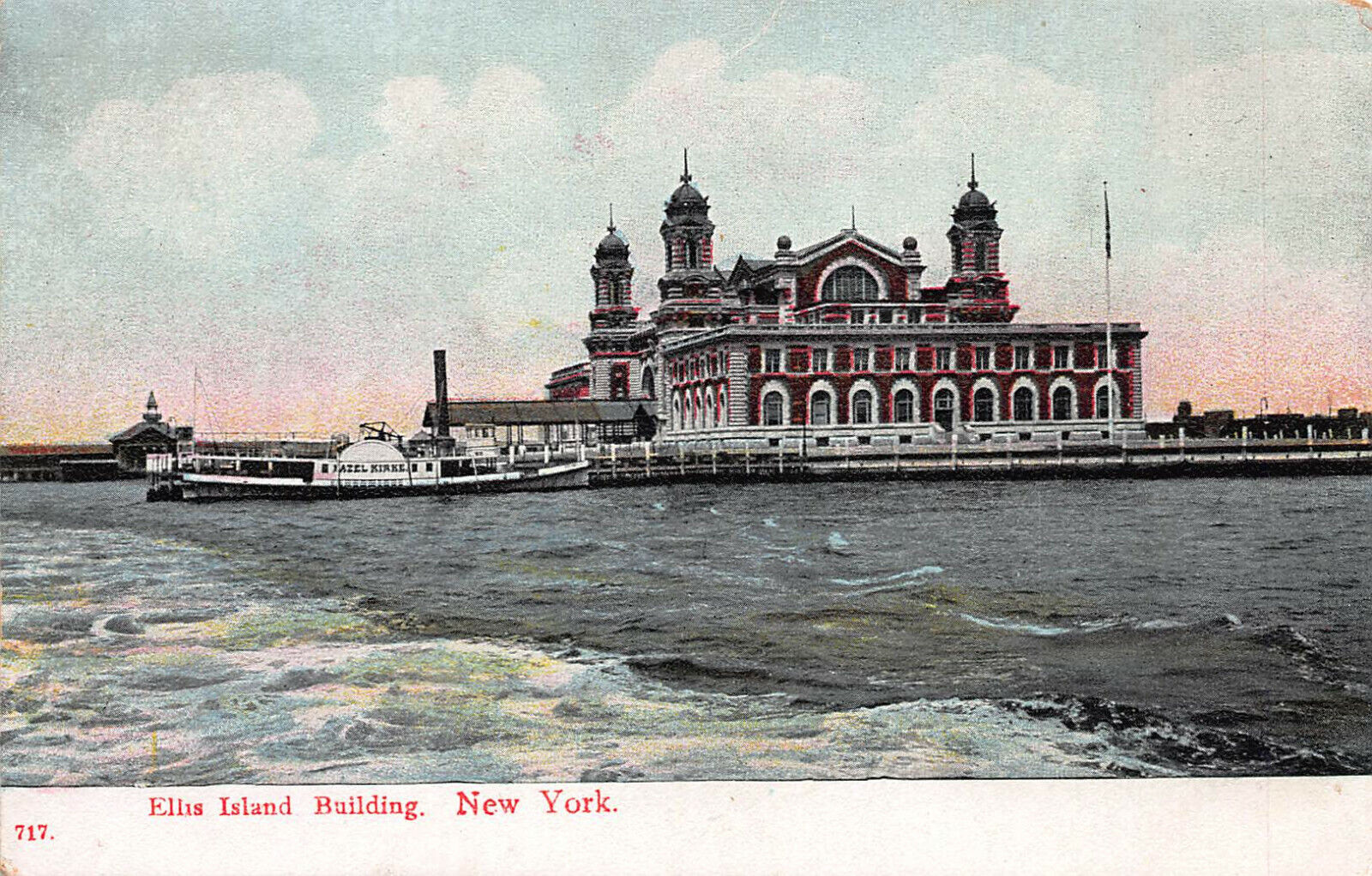 Ellis Island Building, New York City, Early Postcard, Unused