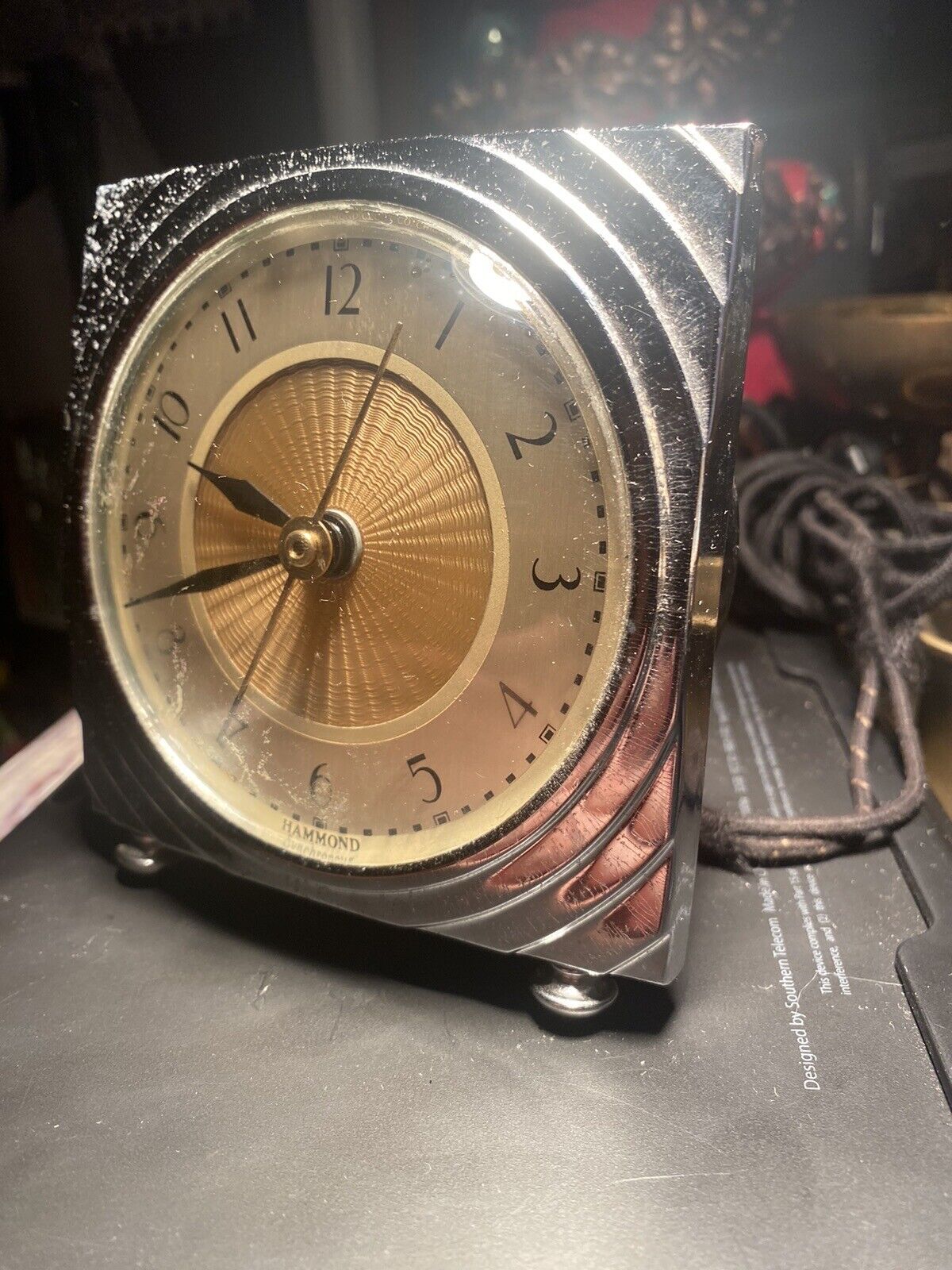 Beautiful Vintage Art Deco Hammond Synchronous Electric Clock