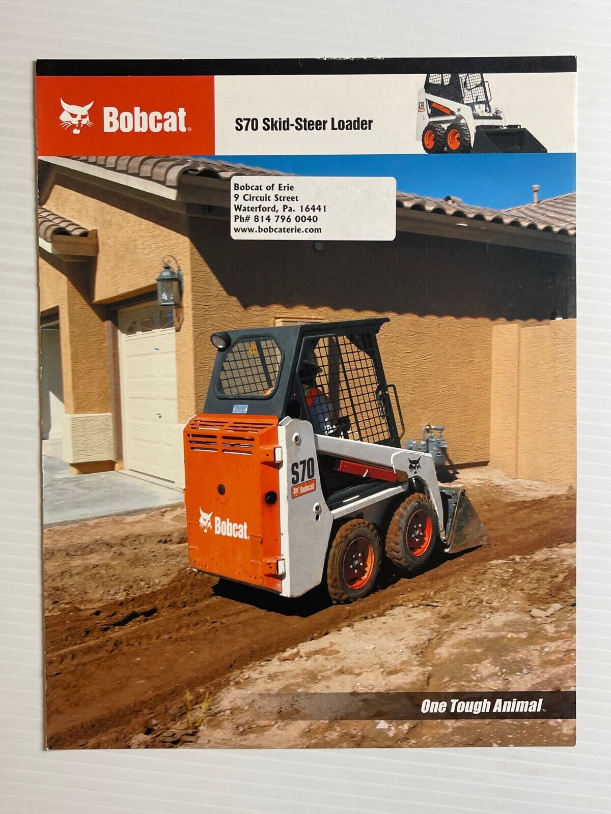 Bobcat S70 Skid-Steer Loader Sales Brochure (Original Brochure) *2008*