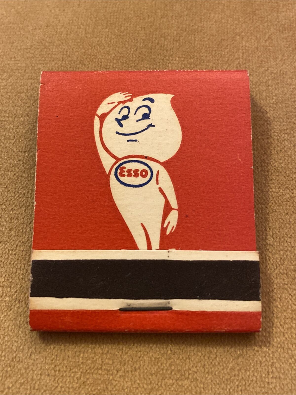 Matchbook Vintage Esso, Langevin Esso Calgary Alberta Gasoline Oil Matches STT