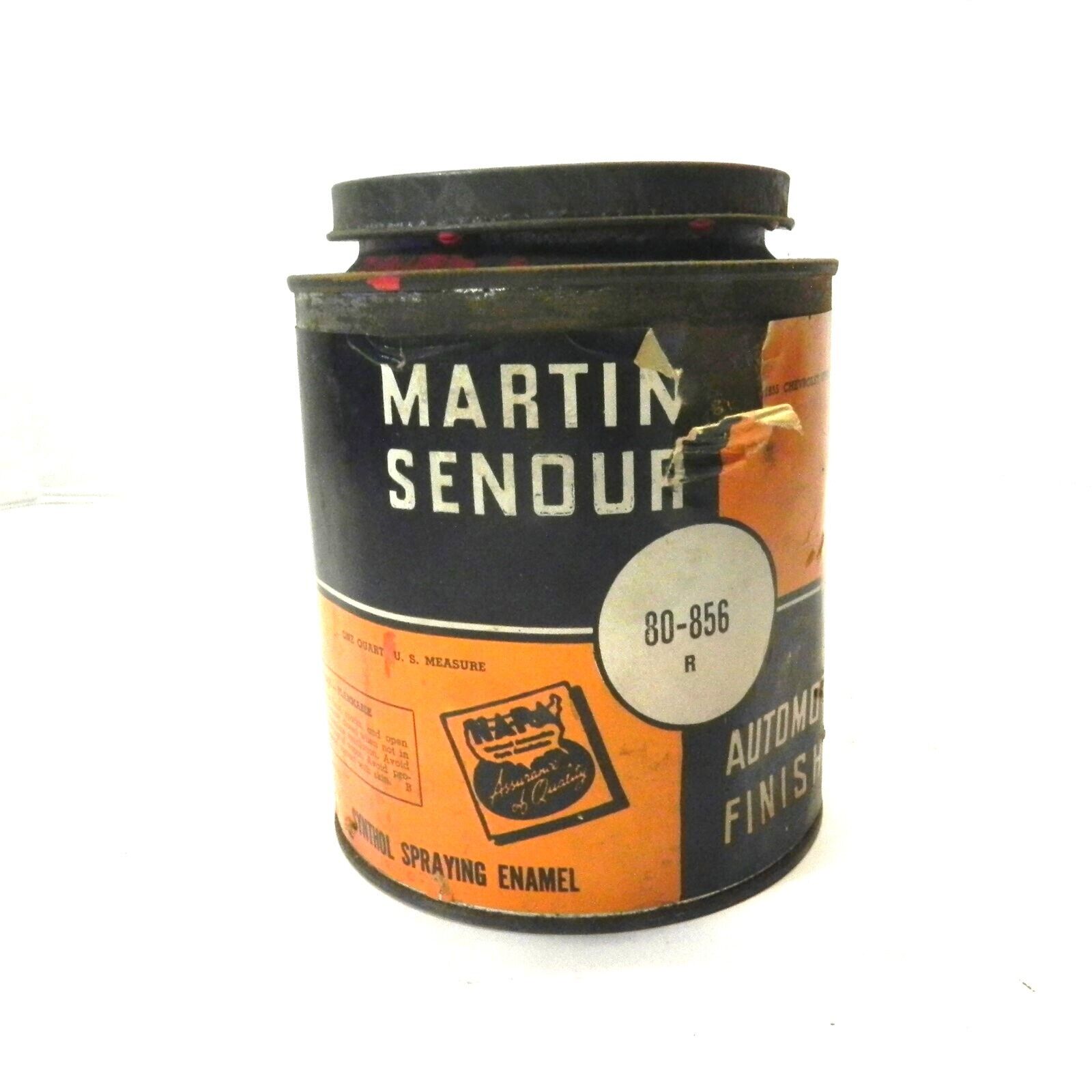 VINTAGE MARTIN SENOUR AUTOMOTIVE FINISHES 1955 CHEVROLET GYPSY RED USED EMPTY