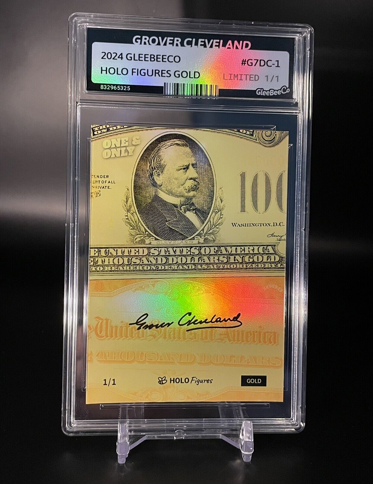 2024 GleeBeeCo GROVER CLEVELAND $1000 Gold Certificate Card #G7DC-1 ONE MADE 1/1