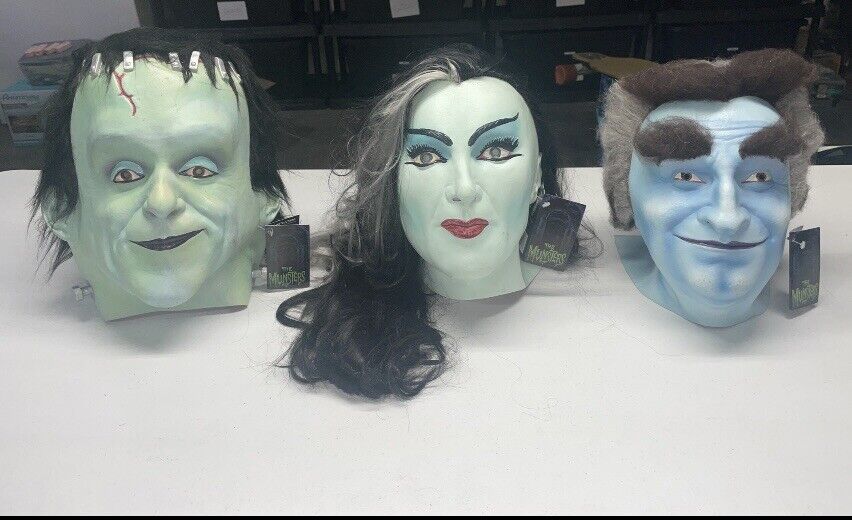 The Munsters Herman Lilly Grandpa Masks Trick Or Treat Studios Universal Studios