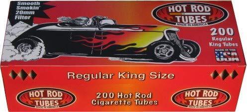 HOT Rod Cigarette Tubes Filters 20MM Kings 200 Count Per Box [10-Boxes]
