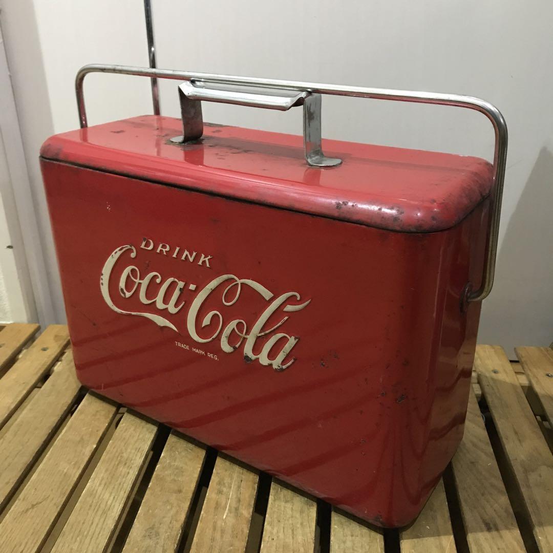 Rare Size Coca-Cola Vintage Cooler Box.