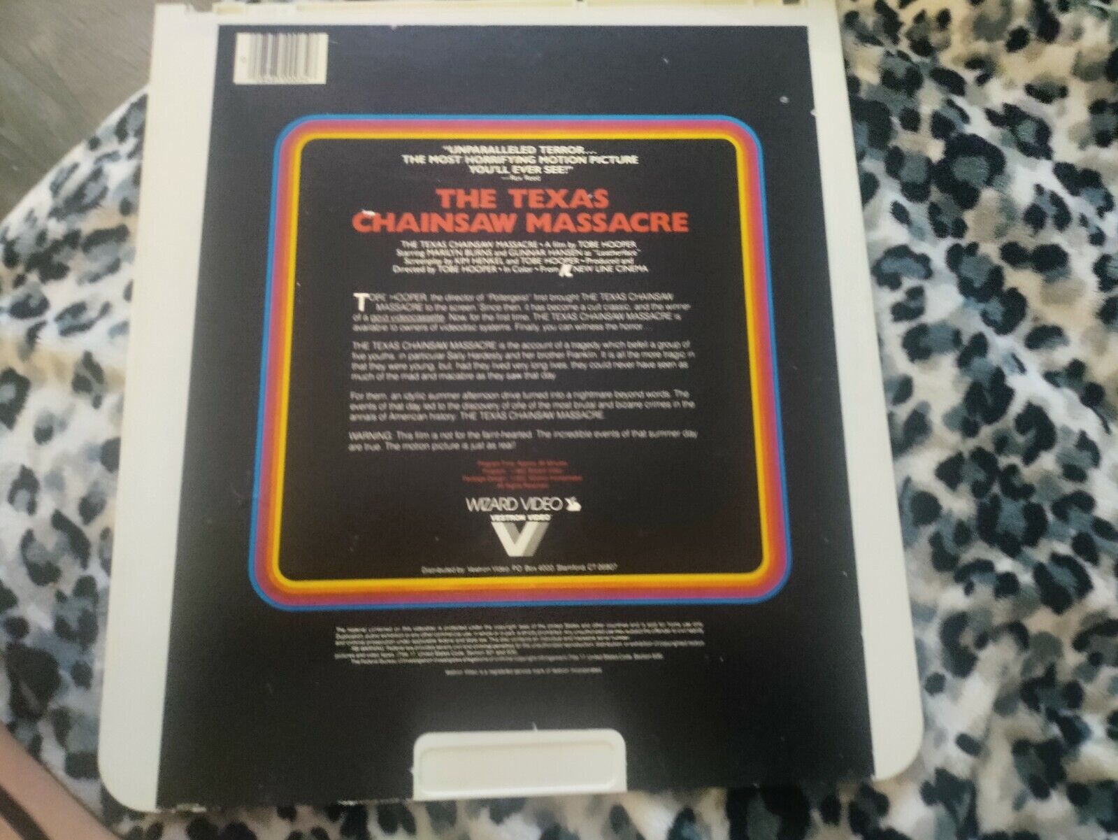 New Old Stock Texas Chainsaw Massacre Wizard Vestron Video Laserdisc Unopened 