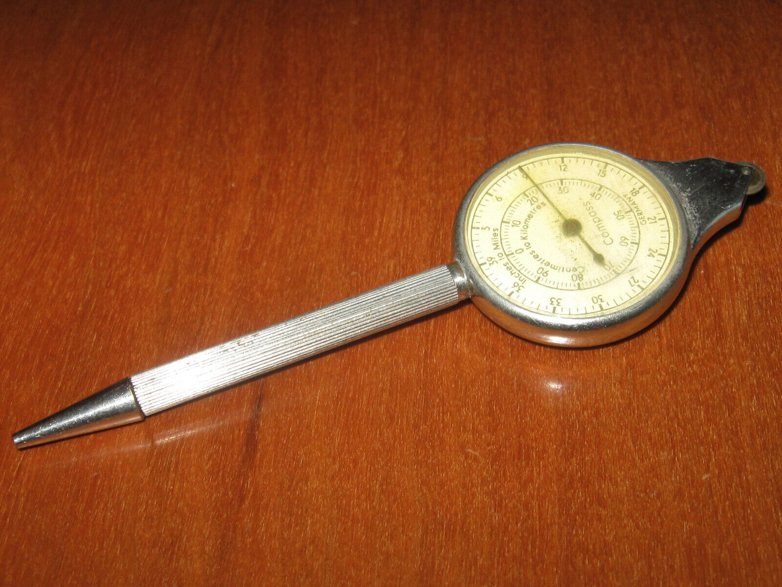 Vintage Compass Map Mileage Meter Opisometer Inch Centimetres Kilometres Germany