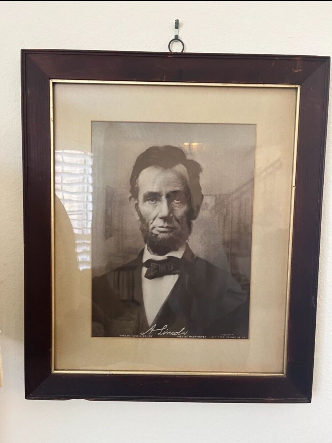 Antique Litho Print of Abraham Lincoln (early 1900’s)