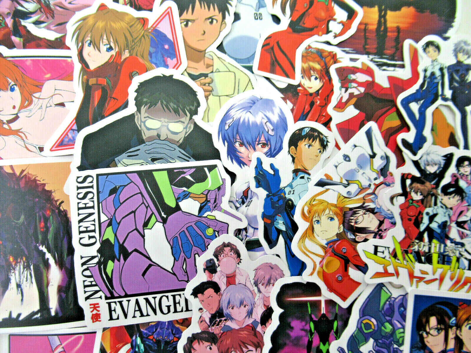 50pc Type A Neon Genesis Evangelion Mech Manga Notebook Laptop Sticker Pack