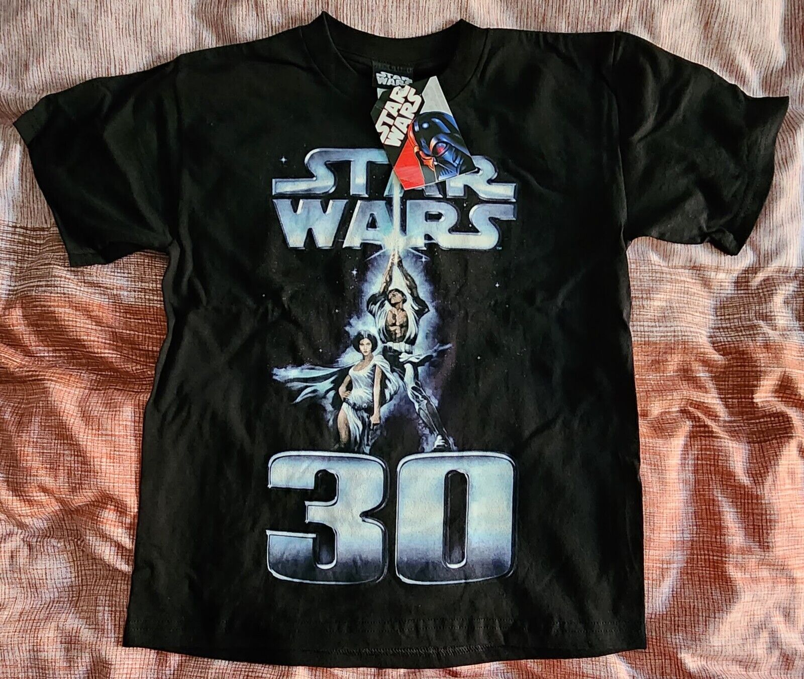 Star Wars T-Shirt Black Size Small Movie 30th Anniversary Lucas Films NEW W TAG