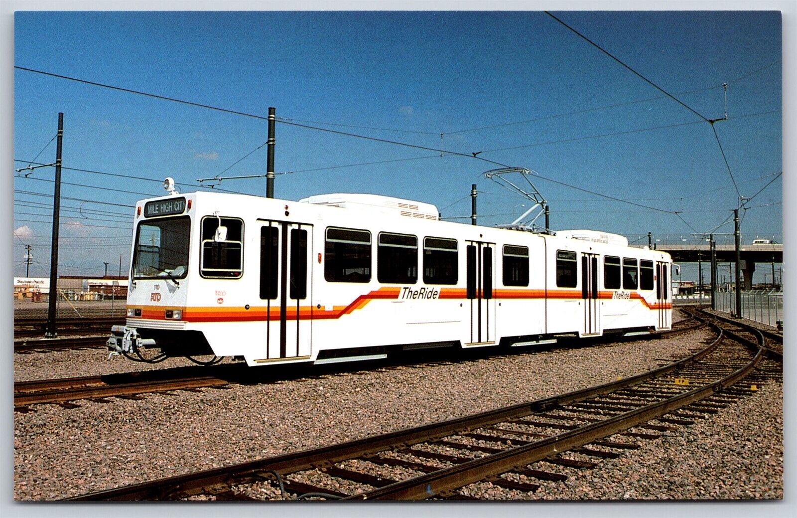 Postcard Denver RTD 110 New Light Rail Transit System 1994 B43